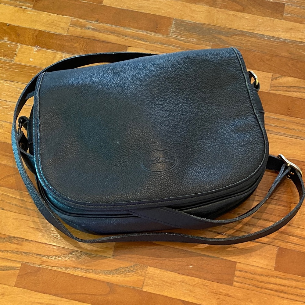 Longchamp Navy Leather Crossbody Bag FINAL PRICE!